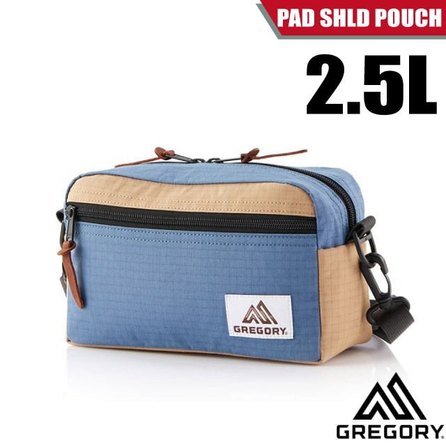 【GREGORY】PAD SHLD POUCH 2.5L 可調式側背包/65380-A199 米黃/藍✿30E010